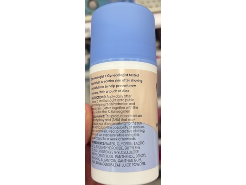 Gillette Venus Daily Ingrown Serum, Aloe + Lactic Acid, 2.34 fl oz/75 mL