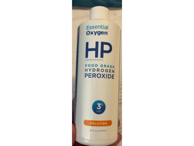 Essential Oxygen Food Grade Hydrogen Peroxide 3%, 16 fl oz/473 mL