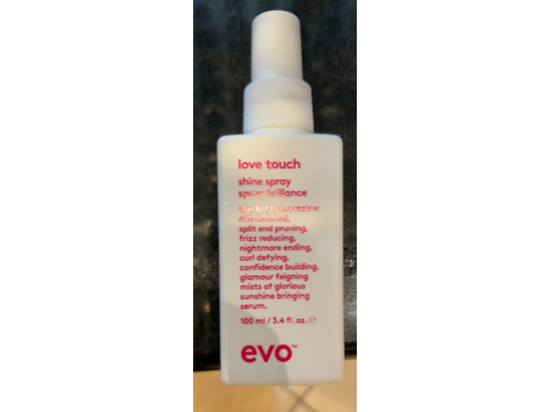Evo Love Touch Hair Shine Spray, 3.4 fl oz/100 mL