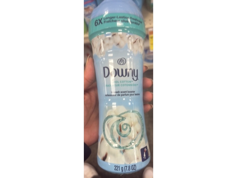 Downy In-Wash Scent Booster, Cool Cotton, 7.8 oz/221 g