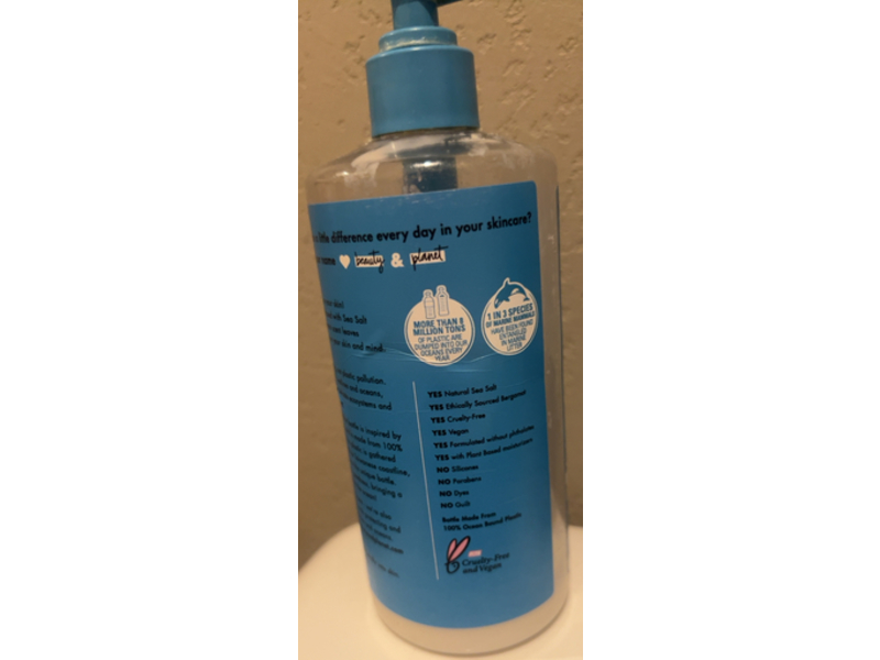 Love Beauty & Planet Energizing Wave Body Lotion, Sea Salt & Bergamot, 13.5 fl oz/400 mL