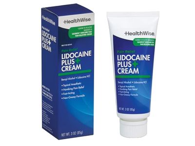HealthWise Pain Relief Lidocaine Plus+ Cream, 3 oz/85 g