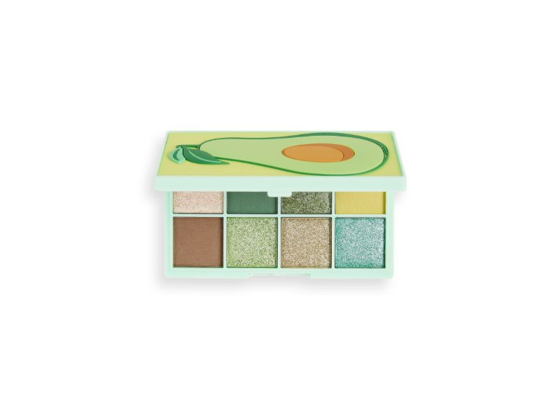 Makeup Revolution Mini Tasty Shadow Palette, Avocado, 0.047 oz/1.35 g