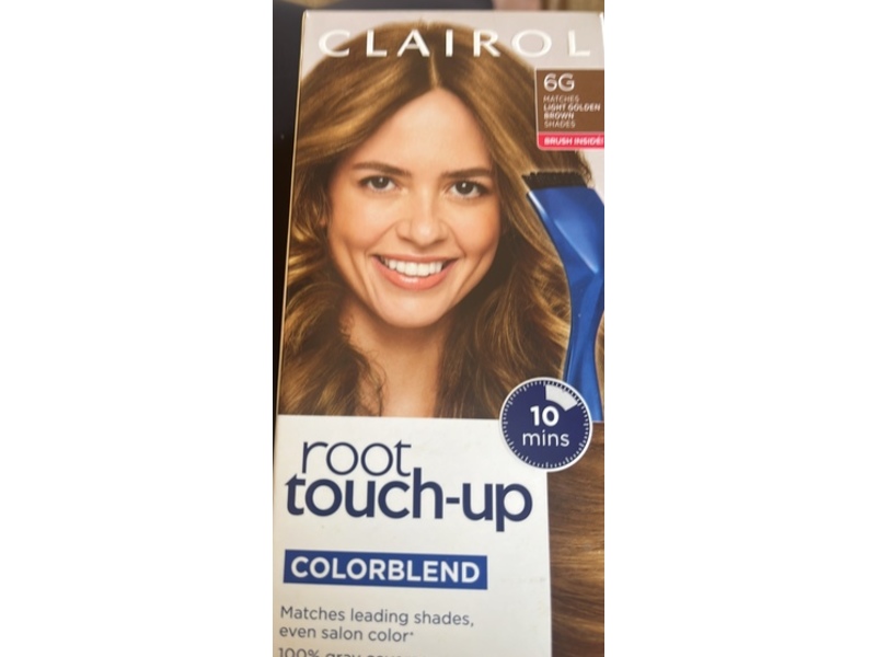 Clairol Root Touch-Up Permanent Hair Color, 6G Matches Light Golden Brown, 1 Application