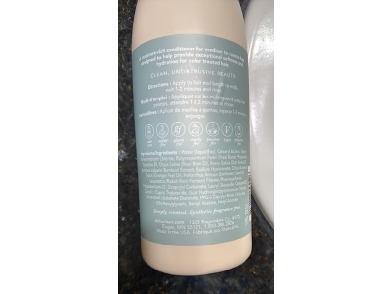 Shibui Consious Care Ultra Hydrating Conditioner, 33.8 fl oz/1 L