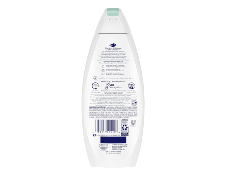 Dove Body Wash, Sensitive Skin, 22 fl oz/650 mL
