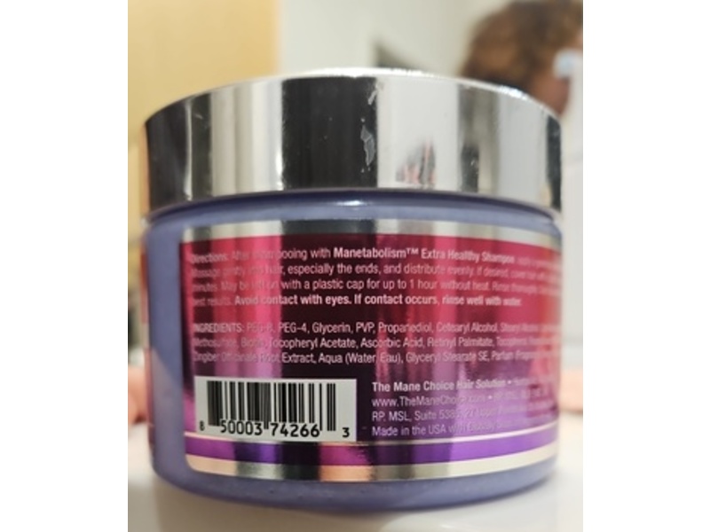 The Mane Choice Hair Treatment Mask, Manetabolism, 12 fl oz/354 mL