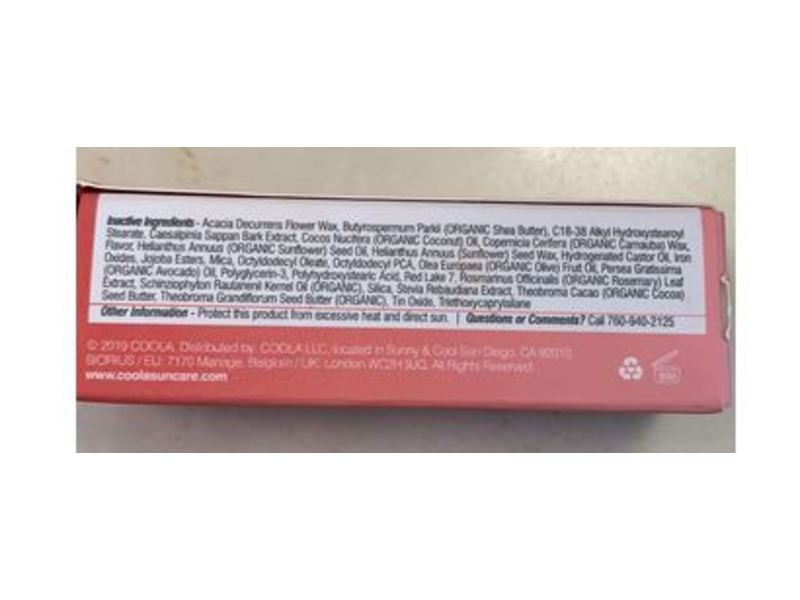 Coola Tinted Mineral Liplux Organic Lip Balm, SPF 30, Summer Crush, 0.15 oz/4.2 g