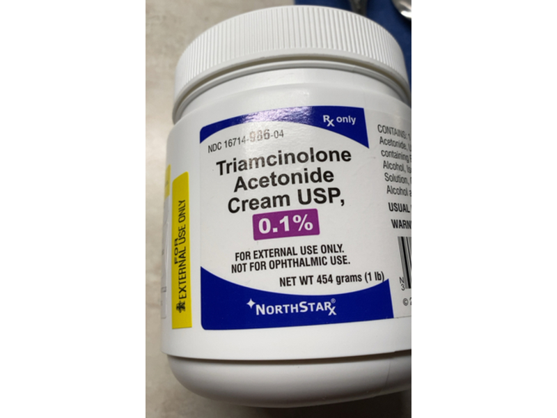 Triamcinolone Acetonide Cream 0.1%, 454 g, NorthStar (Rx)