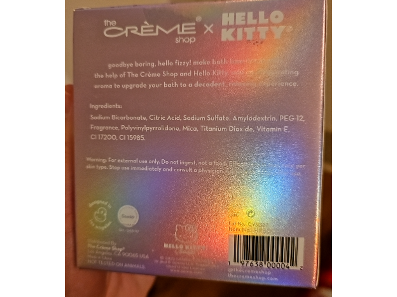 The Creme Shop X Aromatherapy Bath Bomb, Sugar, 5.64 oz