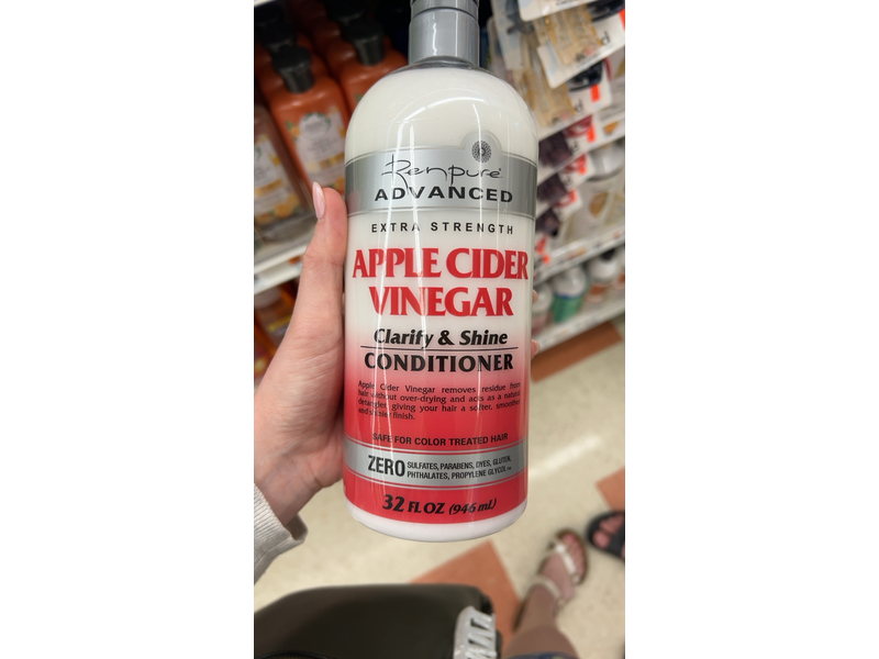 Renpure Advanced Clarify & Shine Conditioner, Apple Cider Vinegar, 32 fl oz