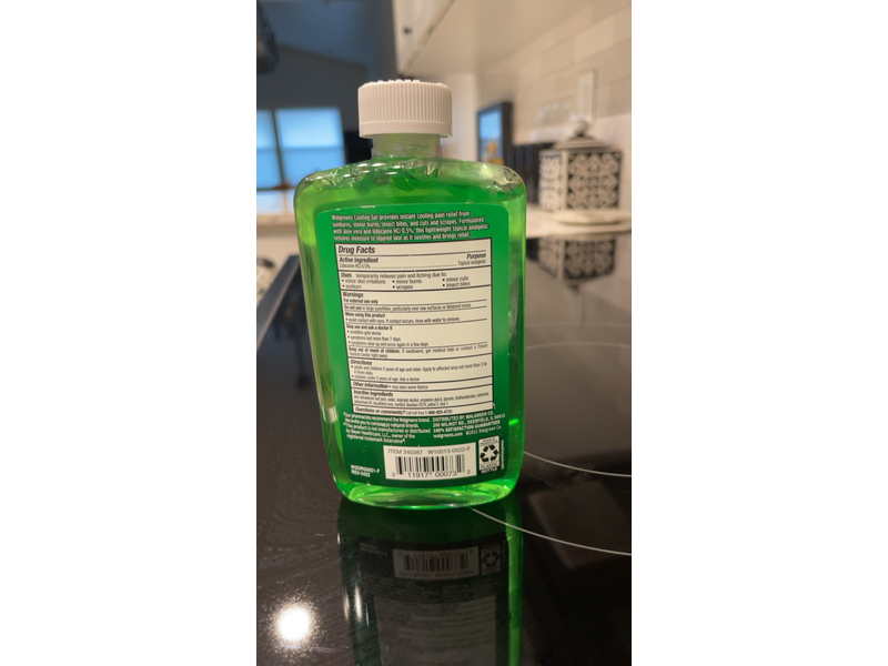 Walgreens Pain Reliever Cooling Gel, Lidocaine Hcl, 8 oz/226 g