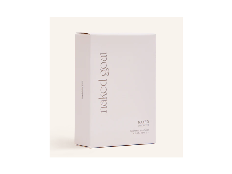 Naked Goat Goat Milk Soap Bar, Unscented, 4.5 oz/127.5 g