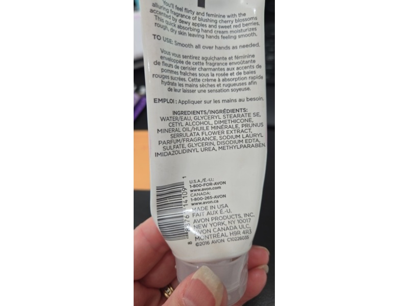 Avon Senses Cherry Blossom Hand Cream, 2.5 fl oz/75 mL