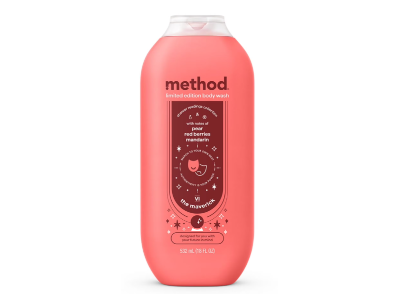 Method Body Wash, The Maverick Pear Red Berries Mandarin, 18 fl oz/532 mL
