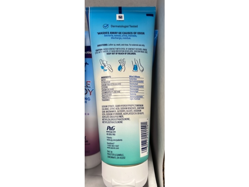 Secret Whole Body Deodorizing Body Wash, Light + Fresh, 7 fl oz/207 mL