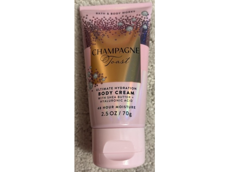 Bath & Body Works Ultimate Hydration Body Cream, Champagne Toast, 2.5 oz/70 g
