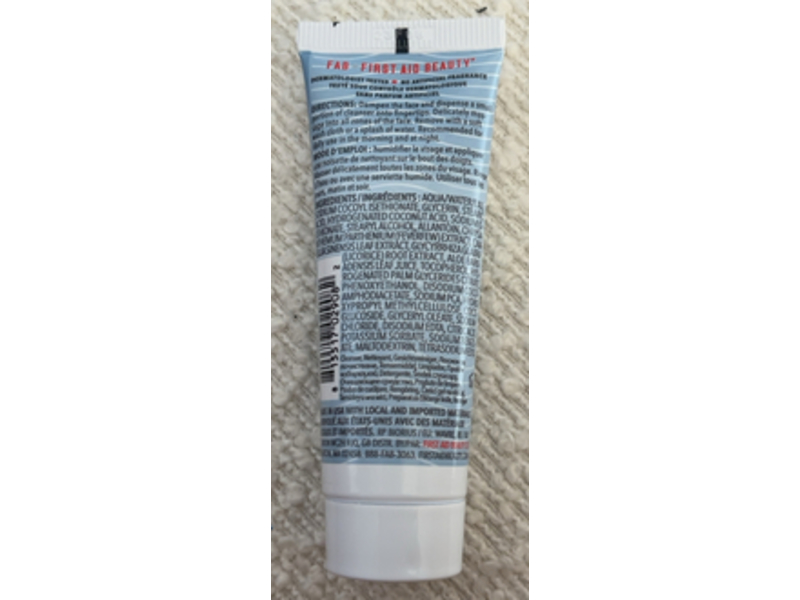 First Aid Beauty Pure Skin Face Cleanser, 1 oz/28.3 g