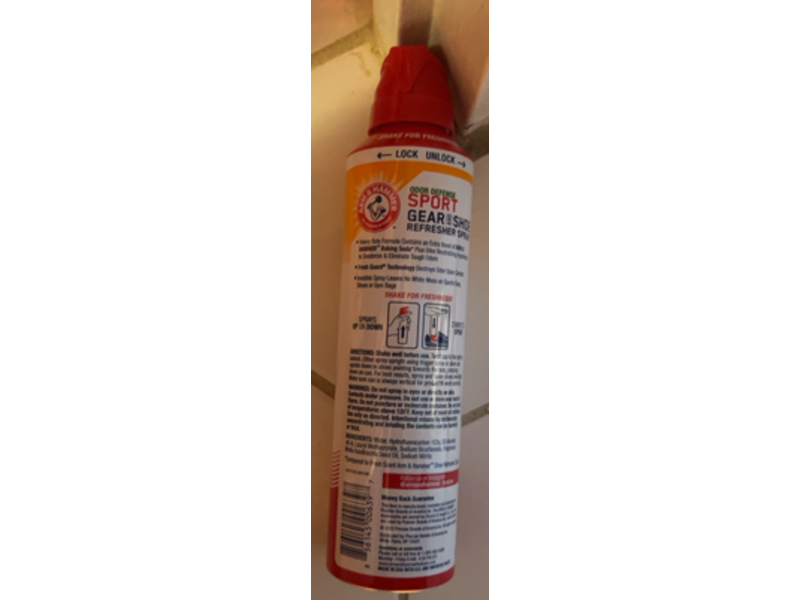 Arm & Hammer Odor Defense Sport Gear & Shoe Refresher Spray, 6.7 oz/190 g