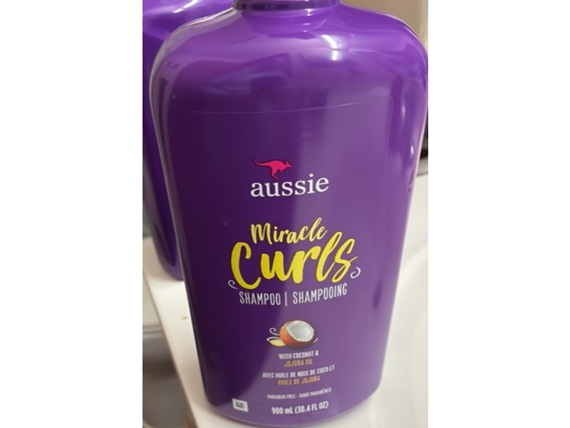 Aussie Miracle Curls Shampoo, Coconut & Jojoba Oil, 30.4 fl oz/900 mL
