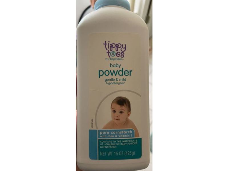 Tippy Toes Baby Powder, Aloe & Vitamin E, 15 oz/425 g
