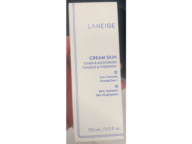 LANEIGE Cream Skin 2 In 1 Toner & Moisturizer, 5 fl oz/150 mL