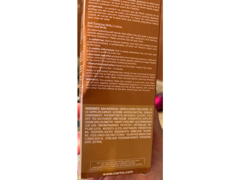 Clarins Self Tanning Milky Lotion,125 mL