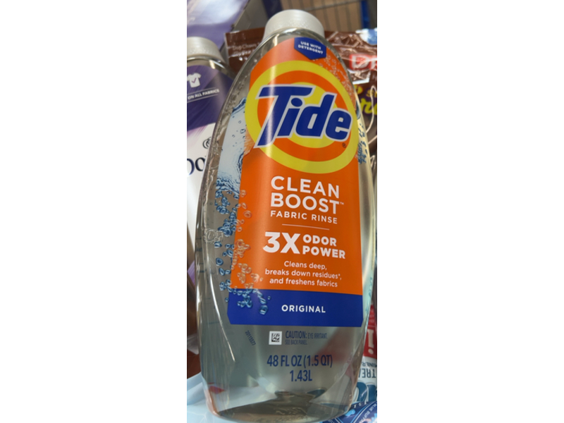 Tide Clean Boost Fabric Rinse, Original, 48 fl oz/1.43 L