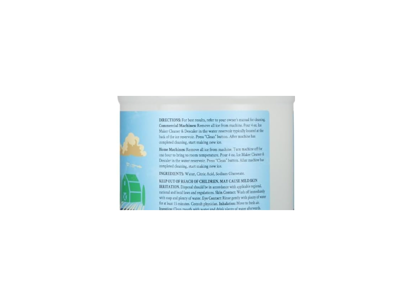Ginger Lily Farms Botanicals Ice Maker Cleaner, 32 Loads, 128 oz/3.78 L