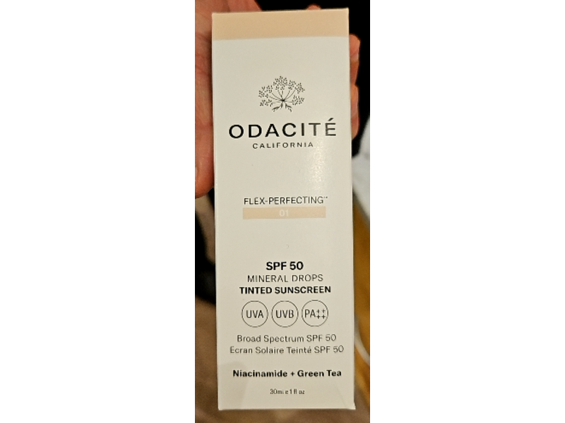 Odacite Flex-Perfecting Mineral Drops Tinted Sunscreen, 01, 1 fl oz/30 mL