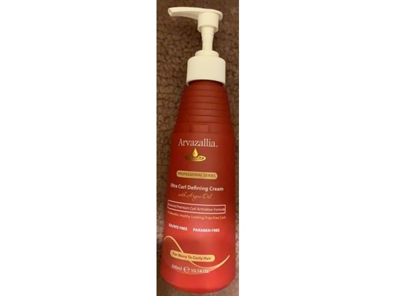 Arvazallia Ultra Curl Defining Cream, 10.14 oz/300 mL