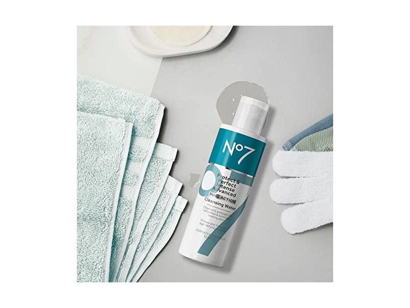 No7 Protect & Perfect Intense Advanced Cleansing Water, 6.7 fl oz/200 mL