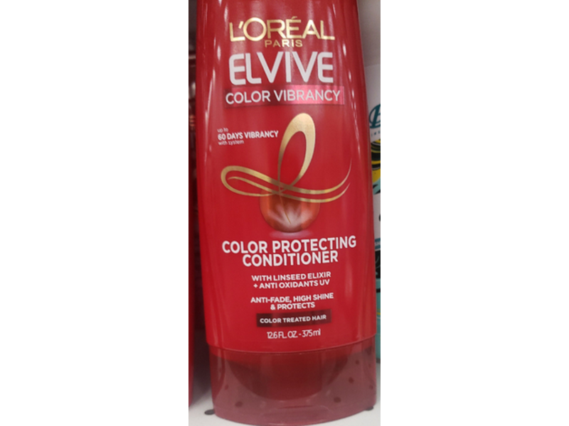 L'oreal Paris Color Vibrancy Color Protecting Conditioner, Color Treated Hair, 12.6 fl oz/375 mL