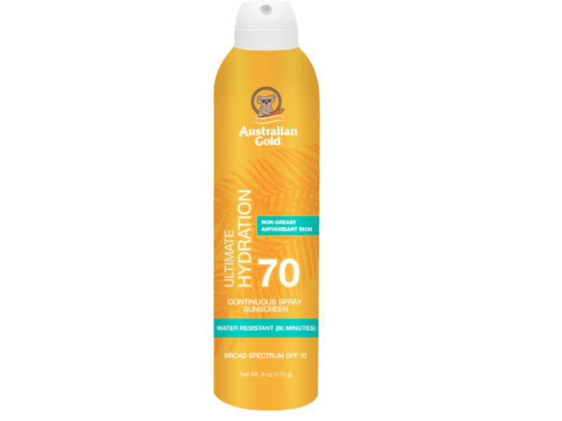 Australian Gold Ultimate Hydration Continuous Spray Sunscreen, SPF 70, 6 oz/170 g