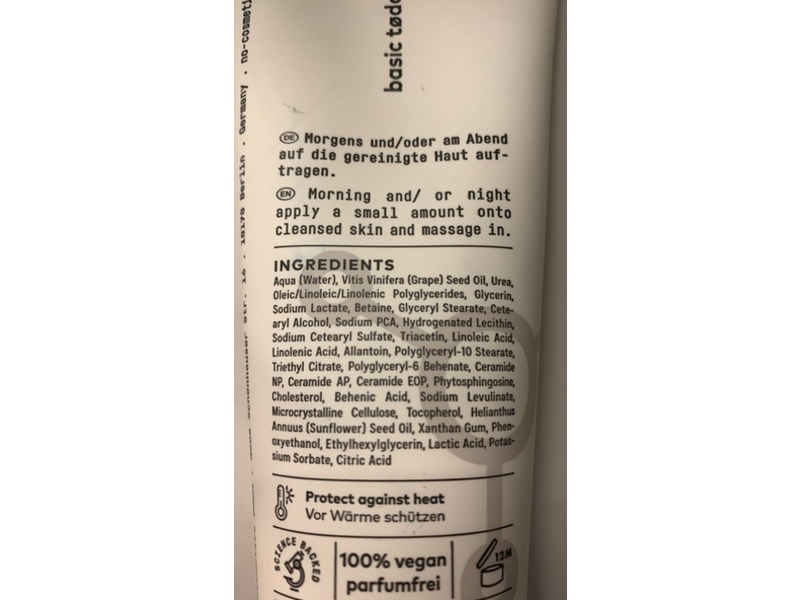 No Cosmetics Base Hydration Cream, 4.23 fl oz/125 mL