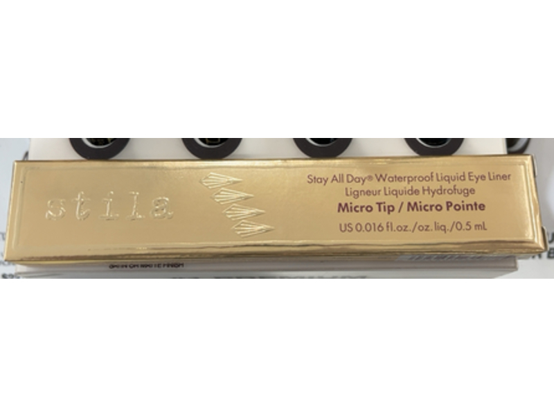 Stila Micro Tip Stay All Day Waterproof Liquid Eye Liner Dark Brown, 0.016 fl oz/0.5 mL