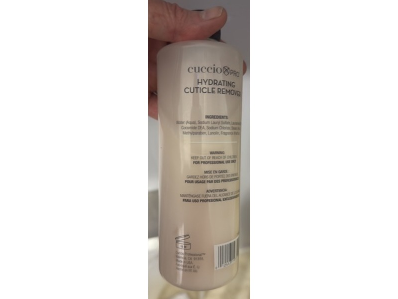 Cuccio Pro Hydrating Cuticle Remover, 16 fl oz/474 mL