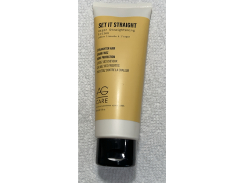 AG Care Set It Straight Argan Straightening Lotion, 5 fl oz/148 mL