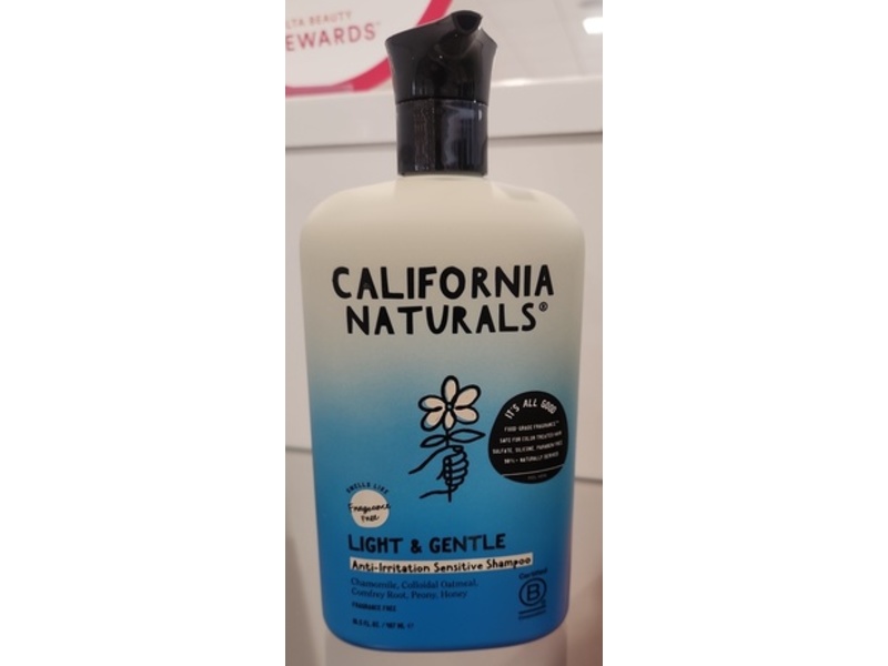 California Naturals Light & Gentle Anti-Irritation Sensitive Shampoo, 16.5 fl oz/487 mL