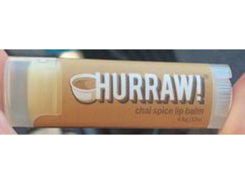 Hurraw! Lip Balm, Chai Spice, 0.17 oz/4.8 g