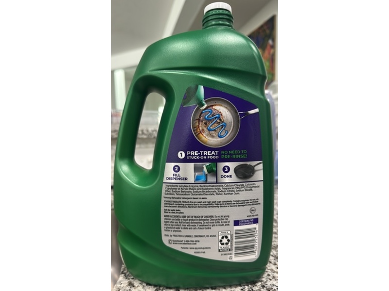 Cascade Platinum Dishwashing Liquid Detergent, Fresh, 125 oz/3.54 kg