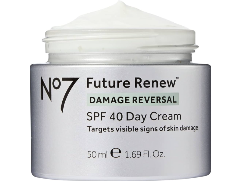 No7 Future Renew Damage Reversal Day Cream, SPF 40, 1.69 fl oz/50 mL