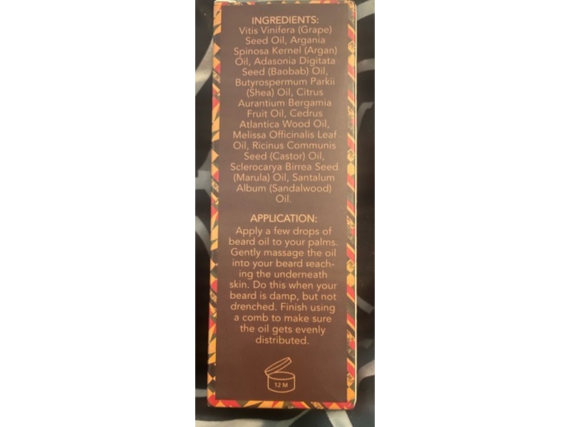 Melanin Kings Beard Oil, 2 fl oz/60 mL