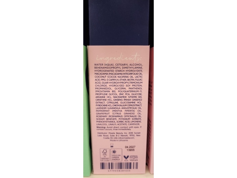 Moerie Ultimate Hair Boost Smoothing Conditioner, Biotin & Minerals, 8.45 fl oz/250 mL