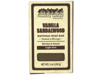 Country Lather Soap Works Natural Soap Bar, Vanilla Sandalwood, Light Grit, 5 oz/142 g - thumbnail 1