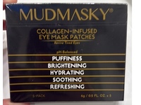 Mudmasky Collagen-Infused Eye Mask Patches, 0.2 fl oz/6 g, 5 Pair - thumbnail 2