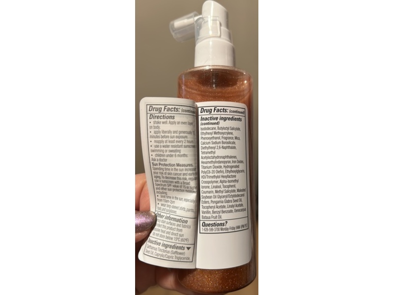 Trader Joe's Shimmer Oil Sunscreen, SPF 30, Warm Coconut Scent, 4 fl oz/118 mL
