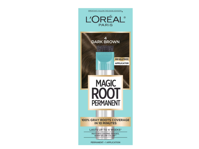 L'Oreal Paris Root Rescue 10 Minute Root Coloring Kit, 4 Dark Brown, 1 Application