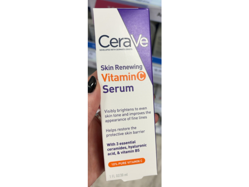 CeraVe Skin Renewing Vitamin C Serum, 1 fl oz /30 mL
