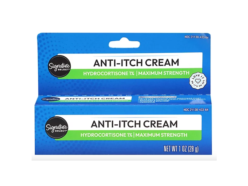 Signature Select Anti-Itch Cream, Hydrocortisone 1%, 1 oz/28 g